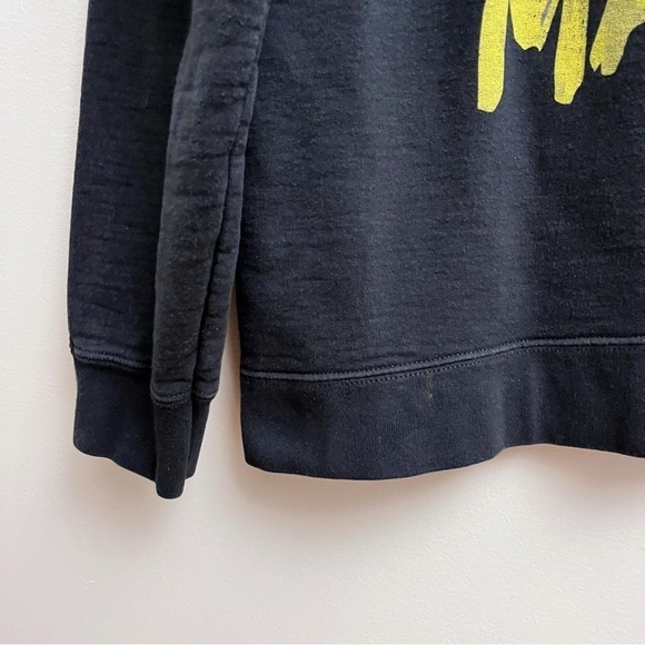 Post Malone Port & Company Oversized Black Graphic Crewneck Popover Sweatshirt - Picture 4 of 6